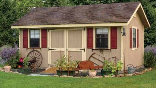 12x18 Victorian A-Frame Shed, 7' Walls