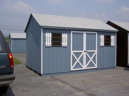 10x14 A-Frame Shed, Vinyl