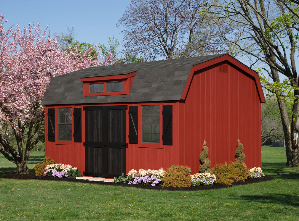 10x16 Colonial Dutch Barn, Dormer