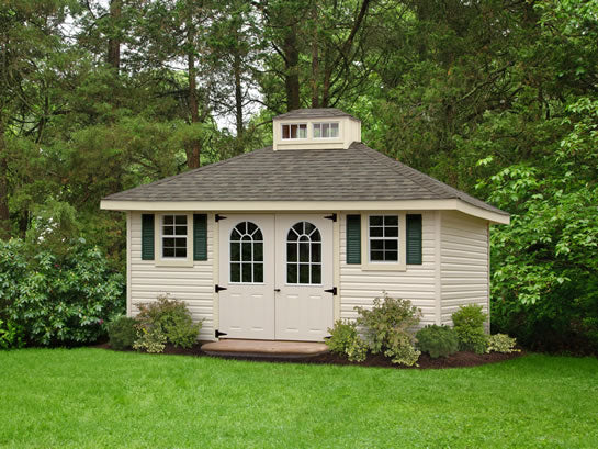 10x16 Victorian Hip Roof Shed – Riehl Quality Storage Barns