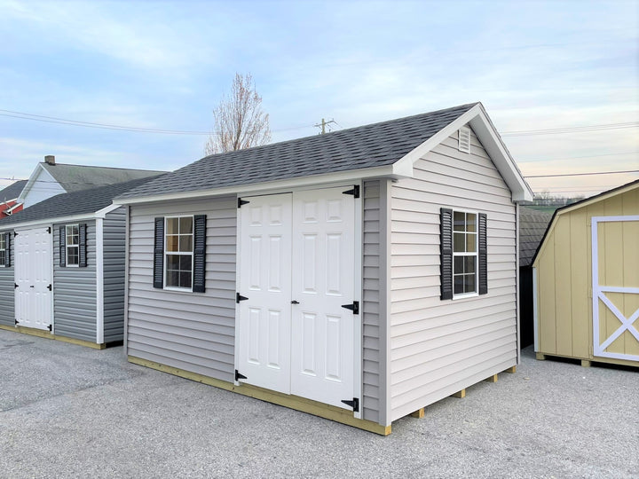 10x14 Colonial Aframe Shed with Vinyl Siding 106843 **SOLD**