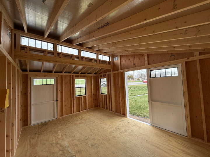 12x16 Colonial Split-Roof Studio - 113749