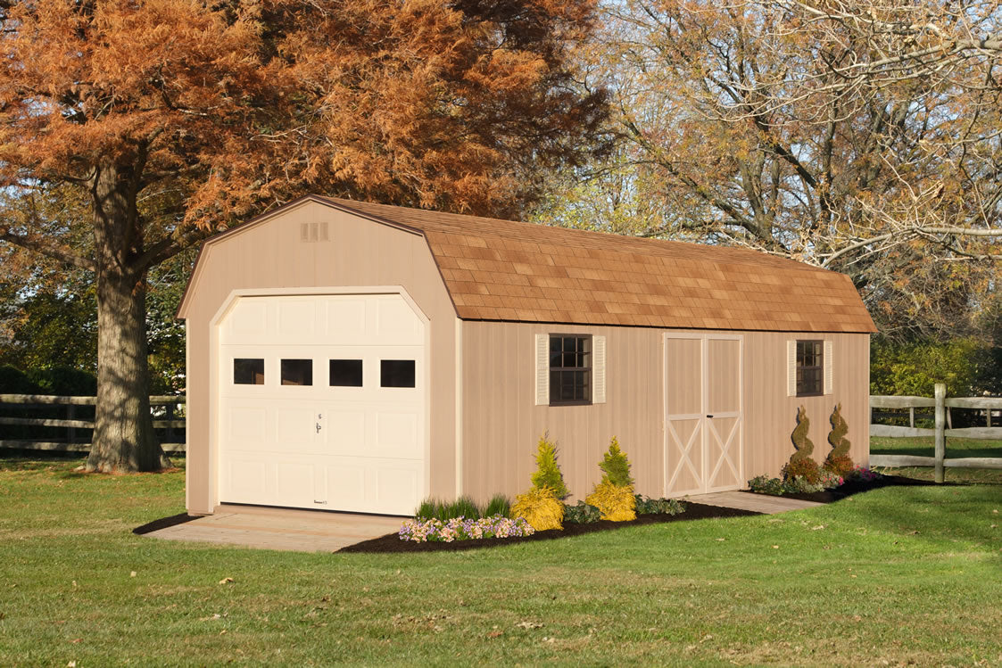 Standard Barn 12x30 Dutch Barn Garage – Riehl Quality Storage Barns