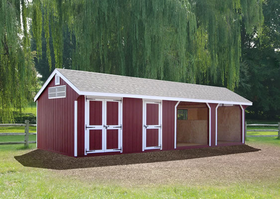12x40 Colonial Horse Barn Cottage