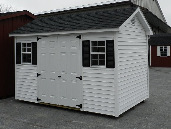8x12 Vinyl Colonial Aframe Shed