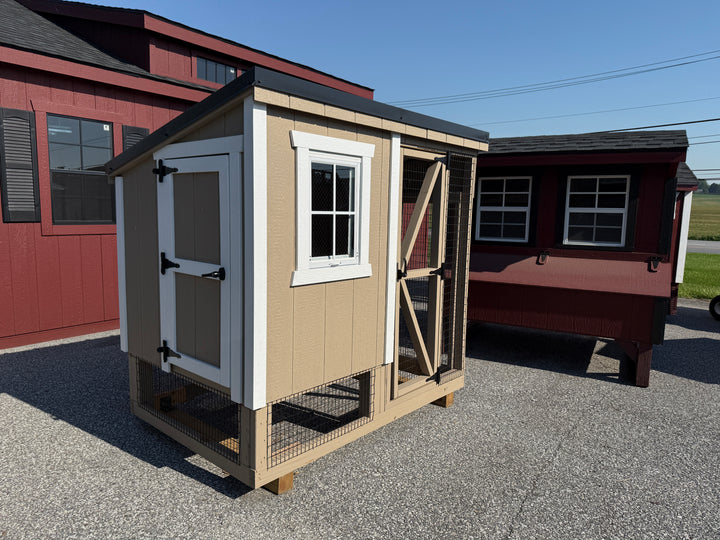 4x6 Leanto Combination Chicken Coop
