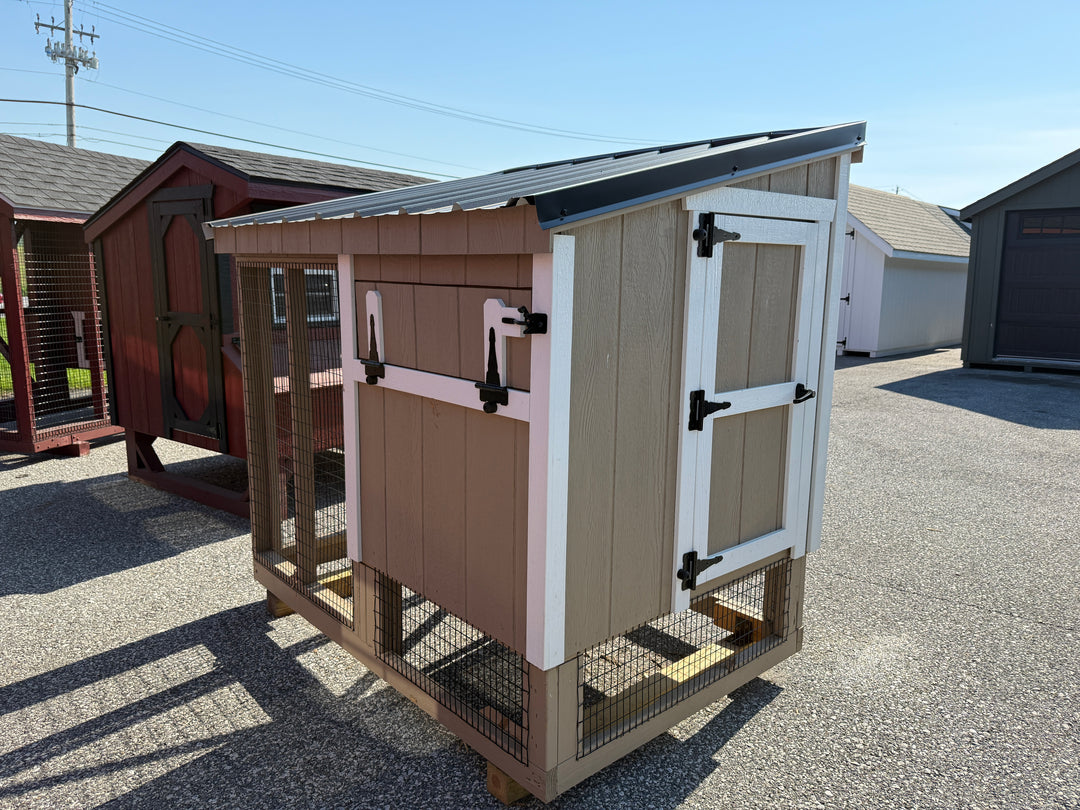 4x6 Leanto Combination Chicken Coop